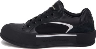 Alexander McQueen Skate Deck Plimsoll Shoes Black White 777241W4SS31070