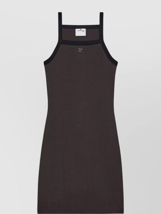 Courr&egrave;ges mini dress in cotton
