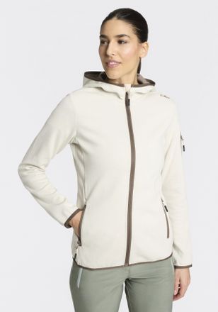 F.lli Campagnolo Strickfleecejacke CMP, Damen, Gr. 34, cream, off wh, Obermaterial: 55% Polyester, 45% Baumwolle, Jacken Strickfleecejacke
