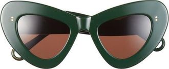J.W.Anderson Butterfly Sunglasses in Forest Green at Nordstrom