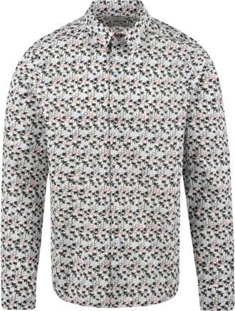 Paul Smith All-over Palm Tree Print Shirt - Heren - Casual Overhemden - Veelkleurig - S - Katoen - Overhemden