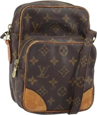 Louis Vuitton Pre-owned Canvas Cross Body Bag - Dames - Vintage Schoudertas - Bruin - ONE Size - Vintage