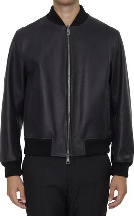 Dolce & Gabbana Black Band Collar Jacket