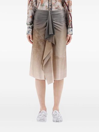 Pierre-Louis Mascia Gonna drappeggiata Adastrgum in misto seta - Toni neutri