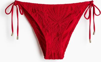 H&M Tie-Tanga Bikinihose - Red