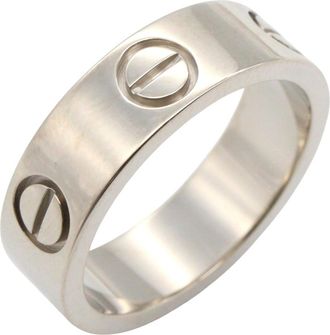 Cartier Silver White Gold (18K) Band Ring (Pre-Owned)