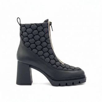 Nero Giardini Womens Antracit Ankle Boot In Black/stone
