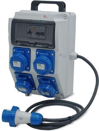 Rosi Collection Rosi - Asc Material Cuadro El&eacute;ctrico 4x3p 16a Con Pulsador De Emergencia - 2240e-pf