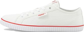 Puma Ever LoPro Cv Casual Skateboarding Shoes Unisex White Red 383030-01