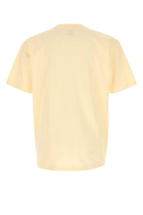 New Balance Mens Yellow Cotton T-Shirt Calcium Exterior