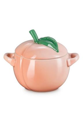 LE CREUSET Peach Stoneware Mini Cocotte in Peche at Nordstrom