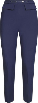 Elisabetta Franchi Mujer, Pantalones, Azul, Talla: M