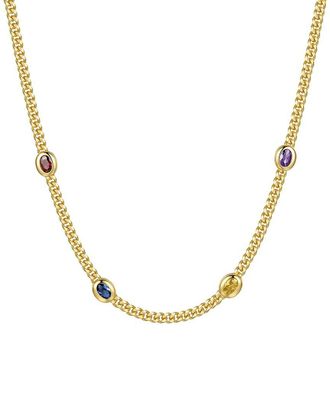 Liv Oliver 18K Plated 12.25 Ct. Tw. Quartz Necklace