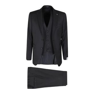 Tagliatore Kostuums, Heren, Blauw, S, Wol, Napoli Vest Dress