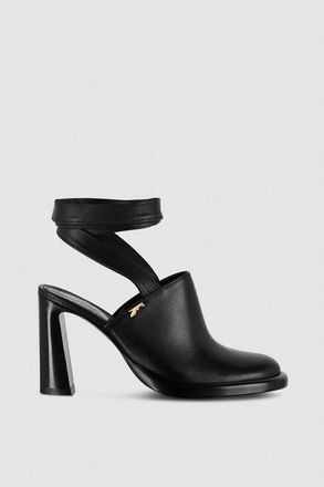 Patrizia Pepe Black Calfskin Stiletto Heel Womens Sandals