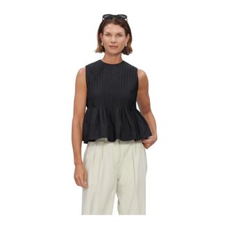 Copenhagen Muse Tops, Dames, Zwart, S, Cmpleat-Blouse