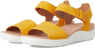 Dr. Scholls Time Sky Womens Wedge Shoes Sunset Yellow Smooth : 8.5 M, Canvas/Textile