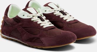 Bottega Veneta Orbit Flash suede-trimmed sneakers