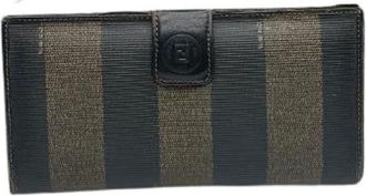 Fendi Pre-owned Wallets, female, Brown, Size: ONE SIZE Pre-owned Vintage Leather Wallet