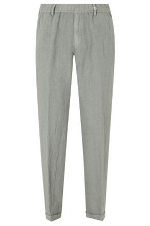 Myths Sage Ares Elastic Waist Cuffed Linen Trousers