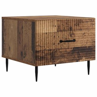 vidaXL Mesa De Caf&eacute; Con Caj&oacute;n Madera Envejecida 49 X 50 X 40 Cm Vidaxl