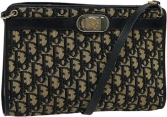 Dior Pre-owned Cross Body Bags, female, Blue, Size: ONE SIZE Pre-owned Canvas Shoulder Bag