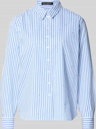 Betty Barclay Regular Fit Bluse mit Ziersteinbesatz in Bleu, Gr&ouml;&szlig;e 36