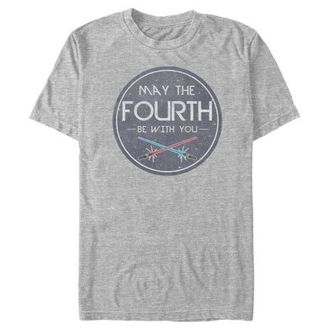 Star Wars Mens Star Wars May the Fourth Lightsabers Graphic T-Shirt in Athletic Heather at Nordstrom, Size Xxx-Large