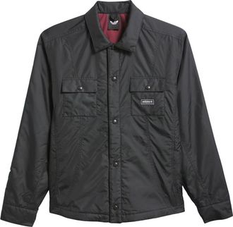 adidas FS+ Padded Shirt Jacket Asia Sizing Black Shadow Red KS4331
