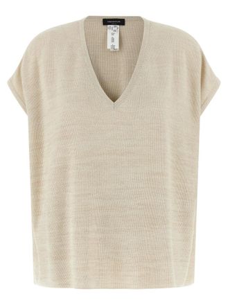 Fabiana Filippi Gold Lam thread sweater