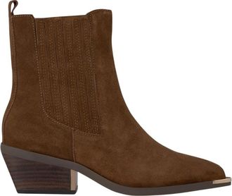 Alma En Pena Platte enkellaars met elastiek - Dames - Cowboylaarzen - Bruin - 38 EU - Schoenen