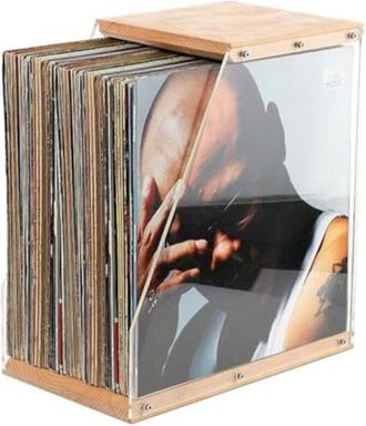 OEM Soporte Para Discos De Vinilo De Madera Maciza: Expositor Moderno, Elegante Y Resistente Para La Oficina O El Hogar - Ulisem