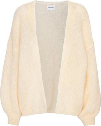 Americandreams Lee Short Cardigan - Dames - Vesten - Beige - S/M - Wol - Truien & Vesten