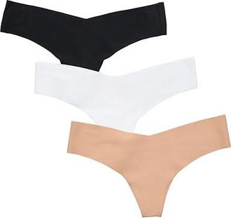 Commando 3-Pack Cotton Thongs Womens Underwear : XS/SM, Cotton/Elastane
