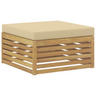 vidaXL Reposapi&eacute;s De Exterior Madera De Acacia S&oacute;lida Blanco Vidaxl