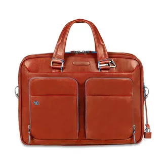 Piquadro Borsa porta pc e iPadPro 12-9 personalizzabile con protezione antiurto e tasca porta bottiglia - - Bags - Uomo - Marrone - ONE SIZE