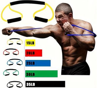 No Brand Cuerda De Resistencia Para Boxeo - Cuerda De Entrenamiento Para Tensi&oacute;n Y Potencia De Golpeo - Entrenamiento De Potencia De Boxeo De Sombra - Elastici