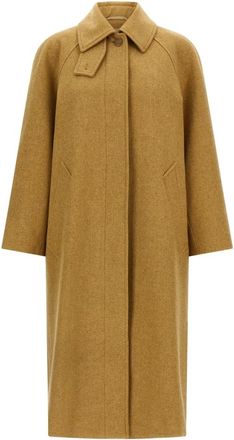 A.P.C. A.p.c., Dames, Mantels, Beige, Maat: S Katoen