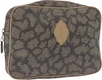 Saint Laurent Pre-owned Clutches, female, Beige, Size: ONE SIZE Pre-owned Plastic Clutch