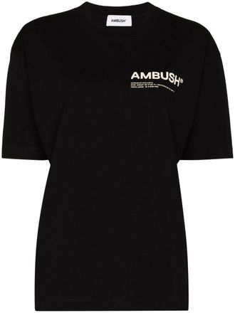 AMBUSH Workshop crew neck T-shirt - women - Cotton - S - Black