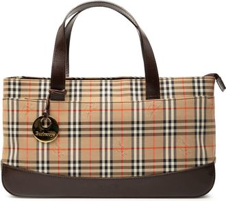 Burberry Pre-owned Burberry Haymarket Check Canvas Handbag BKQN2YV20QVWCVHV
