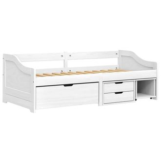 Berkfield Home Beautiful Day Bed with 3 Drawers without Mattress IRUN White 90