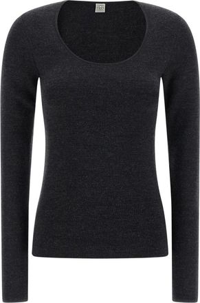 Toteme Dames, Truien, Grijs, Maat: XS
