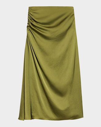 Theory Side Ruched Skirt