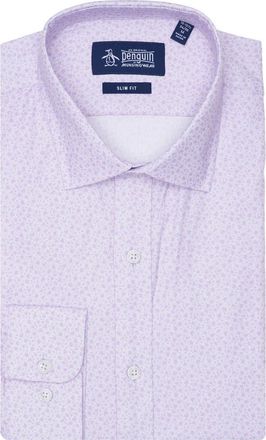 Original Penguin Tonal Floral Slim Fit Dress Shirt in Lilac at Nordstrom Rack, Size 15 - 32/33