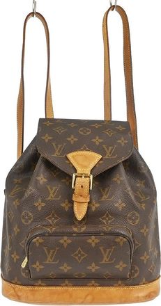 Louis Vuitton Vintage Montsouris Monogram Canvas Brown Canvas Backpack Bag (Pre-Owned)