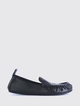 Acne Studios Oiled Leather Driver Loafers with Rubber Sole