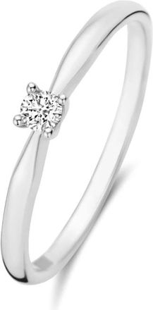 Isabel Bernard Accessoires, Dames, Grijs, 58 MM, De la Paix Celesse Ring met Diamant