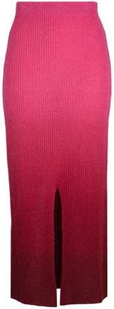 8 by YOOX WOOL BLEND DIP-DYE KNIT MIDI SKIRT