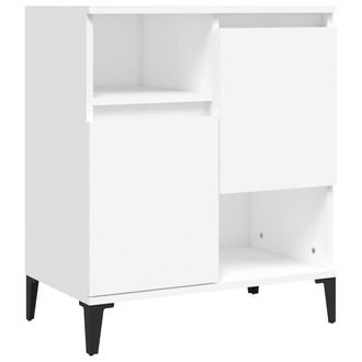 vidaXL Aparador De Madera Contrachapada Blanco 60x35x70 Cm Vidaxl